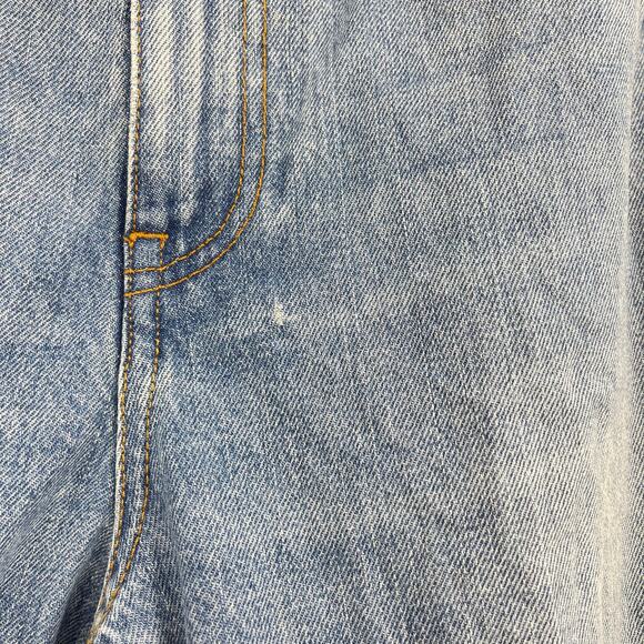 Haikure | Hurley Wide Leg Baggy Jeans in Chill Blue Waistband Detail Cuff 24 - Picture 6 of 16